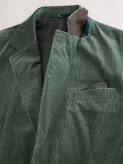 Miško žalia - Tailored Fit Corduroy Suit Jacket - 9 paveikslėlis iš 14