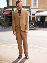 Stone Tailored Fit Corduroy Suit Jacket - Image 2 of 11