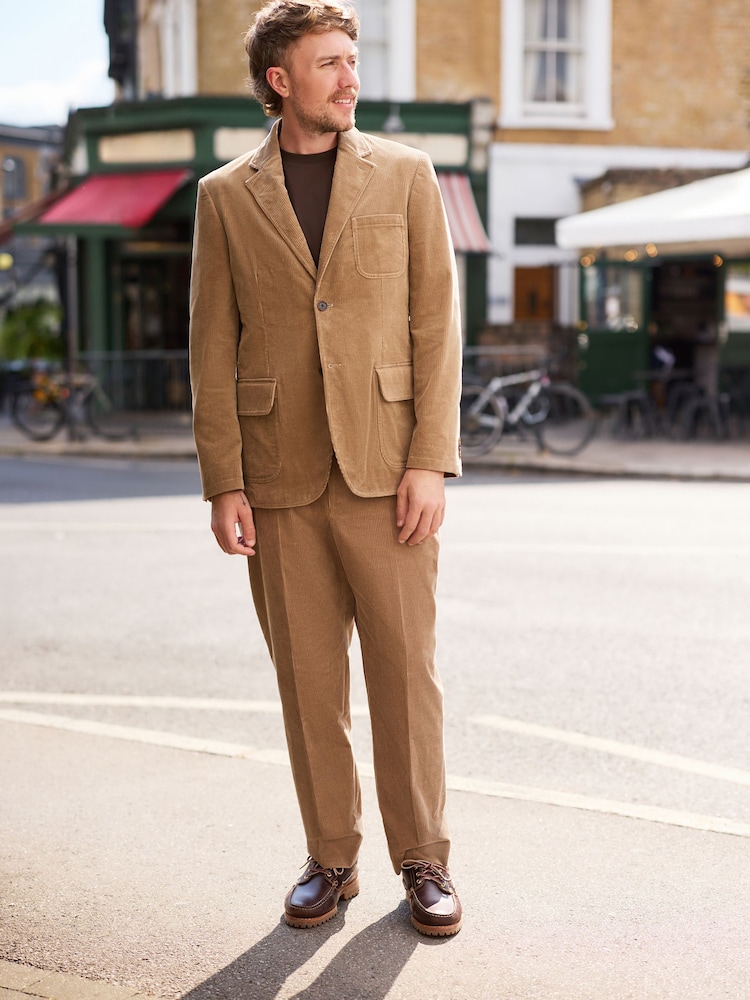 Stone Tailored Fit Corduroy Suit Jacket - Image 2 of 11 Stone Tailored Fit Corduroy Suit Jacket - Image 2 of 11