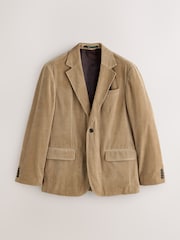 Stone Tailored Fit Corduroy Suit Jacket - Image 6 of 11