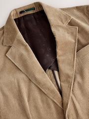 Stone Tailored Fit Corduroy Suit Jacket - Image 8 of 11