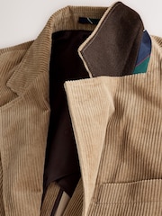 Stone Tailored Fit Corduroy Suit Jacket - Image 9 of 11
