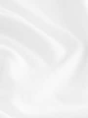 White Lightweight Slub Raw Edge Neck T-Shirt - Image 3 of 3