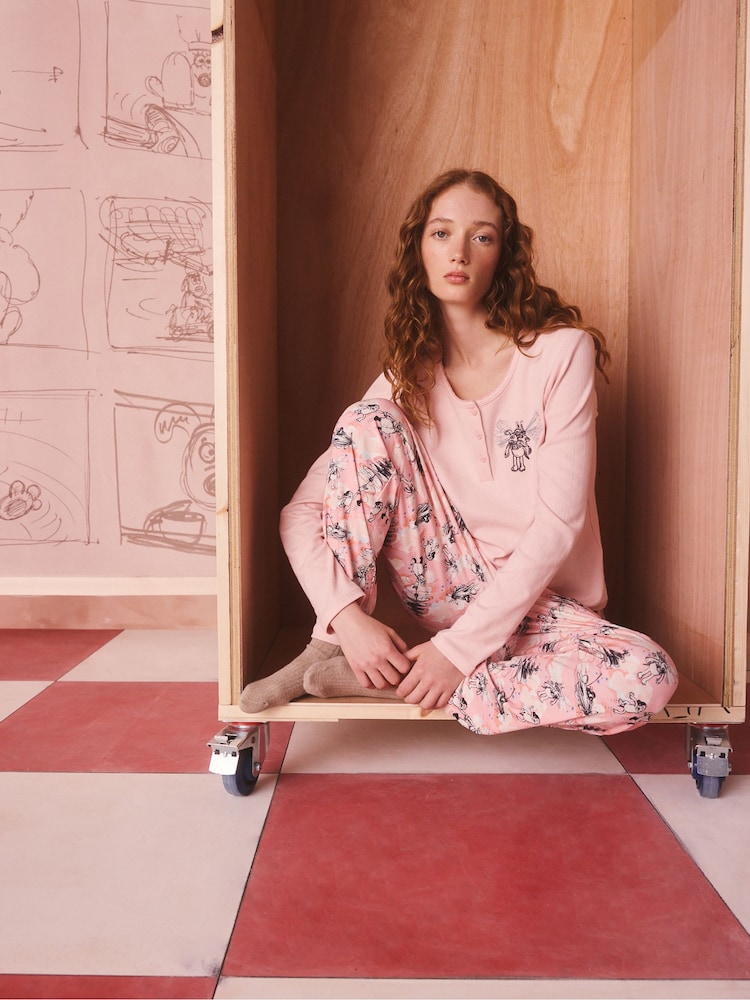 Cath Kidston Pink Wallace and Gromit Long Sleeve Pyjamas Set - Image 1 of 6