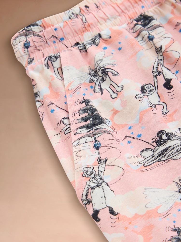 Cath Kidston Pink Wallace and Gromit Long Sleeve Pyjamas Set - Image 6 of 6