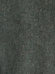 Green Relaxed Fit With Nova Fides Italian Wool Textured Herringbone Suit Jacket - Image 9 of 13