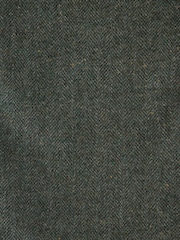 Green Relaxed Fit With Nova Fides Italian Wool Textured Herringbone Suit Trousers - Image 8 of 10