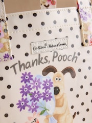 Cath Kidston Ecru Spot Wallace and Gromit Small Book Bag - Image 5 of 7
