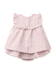 Benetton Pink Benetton Printed Linen Blend Top & Bottoms Set - Image 2 of 3