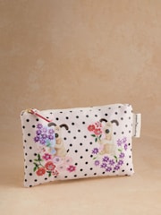 Cath Kidston Ecru Spot Wallace and Gromit Zipped Purse - Image 1 of 3