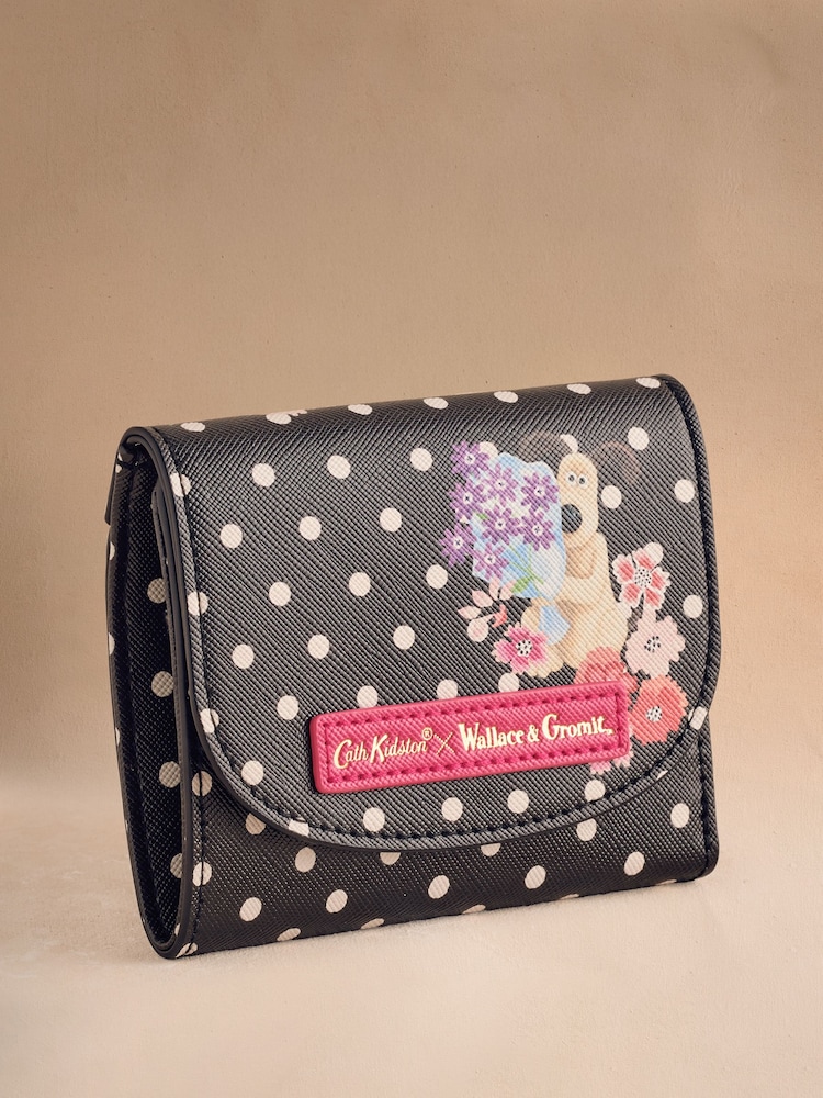 Cath Kidston Black Spot Wallace and Gromit Foldover Wallet - Image 1 of 6 Cath Kidston Black Spot Wallace and Gromit Foldover Wallet - Image 1 of 6