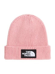 The North Face Pink Kids Cabin Ski Tuke Pom Beanie - Image 1 of 3
