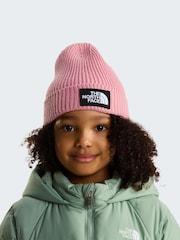 The North Face Pink Kids Cabin Ski Tuke Pom Beanie - Image 2 of 3