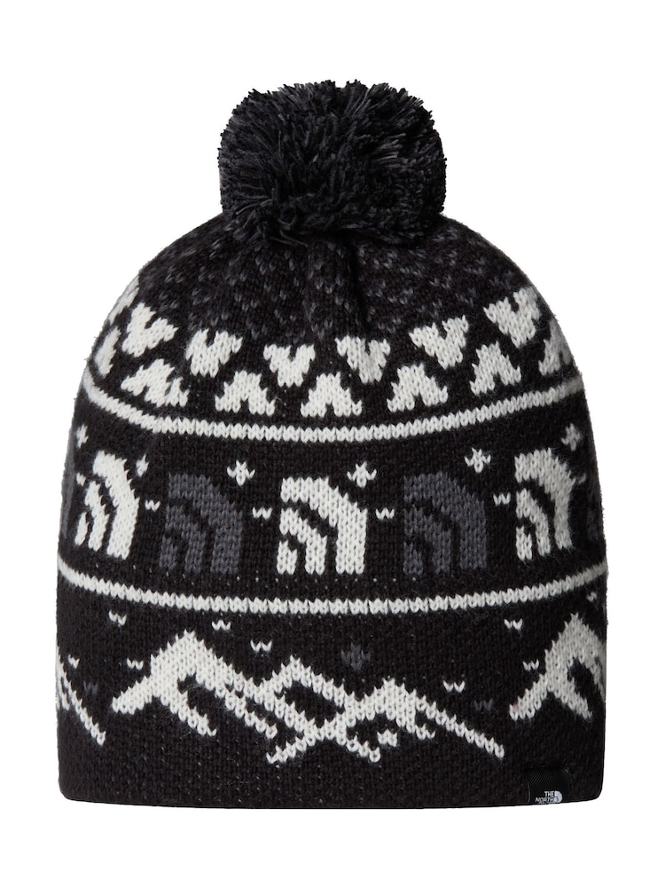 The North Face Black Cabin Ski Tuke Pom Beanie - Image 1 of 3