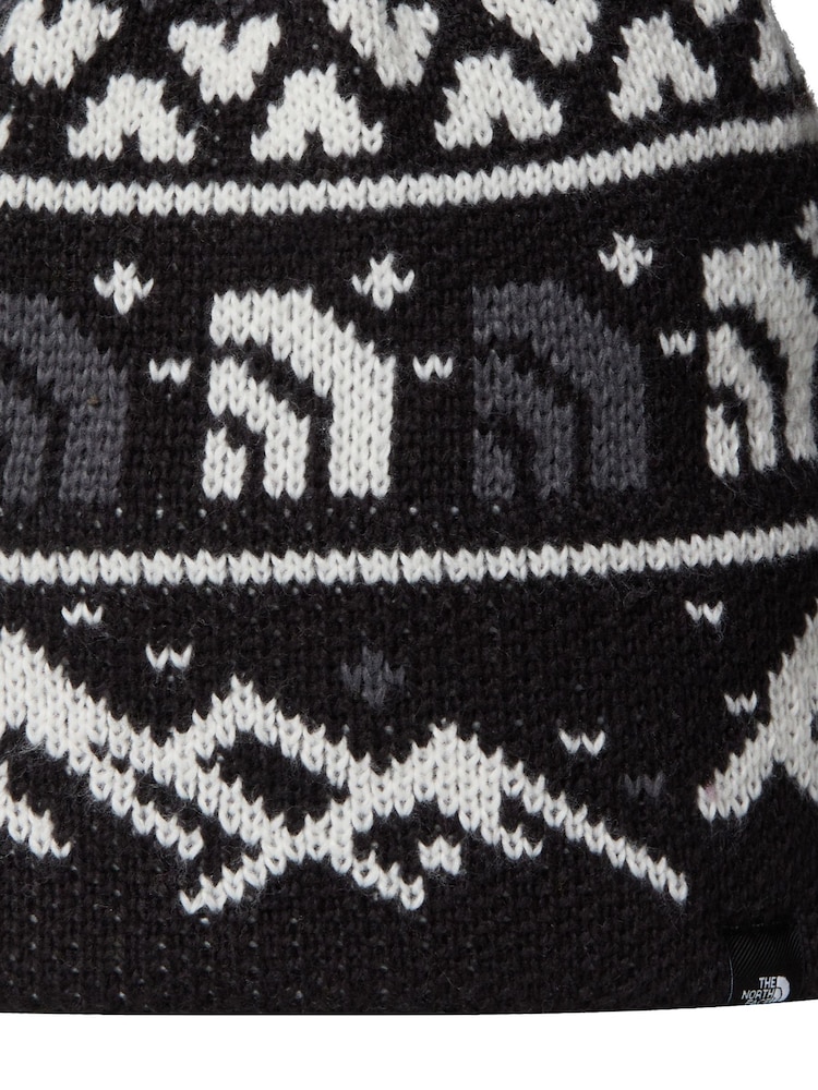 The North Face Black Cabin Ski Tuke Pom Beanie - Image 2 of 3