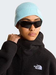 The North Face Blue Logo Box Cuffed Beanie - Image 2 of 3