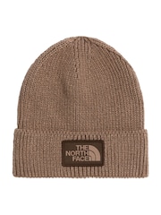 The North Face Brown Logo Box Cuffed Beanie - Image 2 of 3
