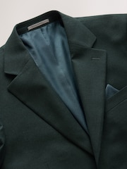 Vert - Tailored Fit Flannel Suit Jacket - Image 3 de 6