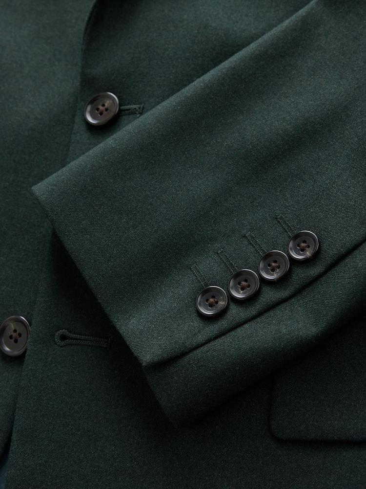 Vert - Tailored Fit Flannel Suit Jacket - Image 6 de 6 Vert - Tailored Fit Flannel Suit Jacket - Image 6 de 6