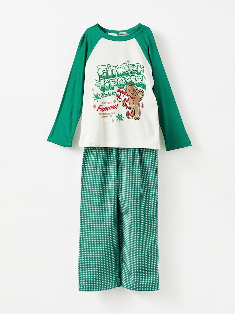 أخضر - Cotton On Adult Matching Family Christmas Raglan Long Sleeve Pyjamas Set - صورة 1 من 3 أخضر - Cotton On Adult Matching Family Christmas Raglan Long Sleeve Pyjamas Set - صورة 1 من 3