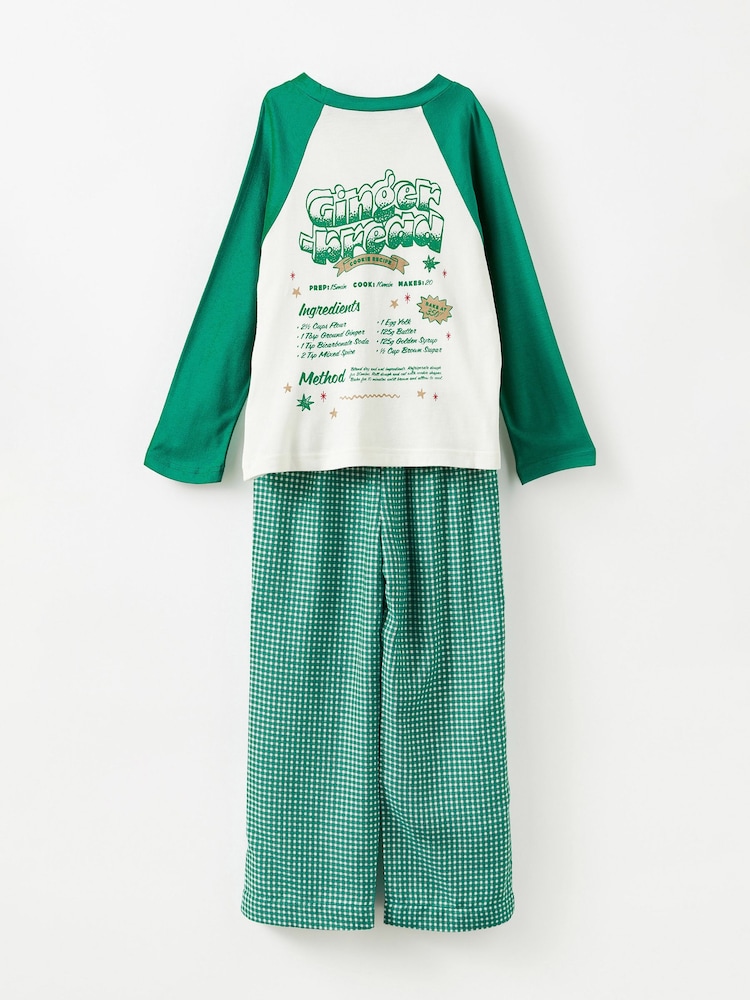 أخضر - Cotton On Adult Matching Family Christmas Raglan Long Sleeve Pyjamas Set - صورة 2 من 3 أخضر - Cotton On Adult Matching Family Christmas Raglan Long Sleeve Pyjamas Set - صورة 2 من 3