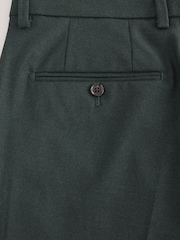 সবুজ - Tailored Fit Flannel Suit Trousers - 9এর মধ্যে 8 ছবি