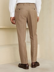 Neutral Slim Fit Wool Blend Flannel Suit Trousers - Image 3 of 4