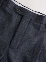 Marinen - Smal passform  - Wool Blend Flannel Suit Trousers - Bilde 6 av 8