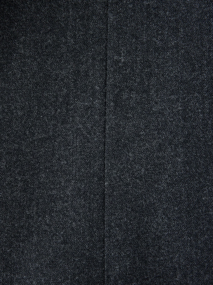 Charcoal Grey Slim Fit Wool Blend Flannel Suit Jacket - Image 9 of 9 Charcoal Grey Slim Fit Wool Blend Flannel Suit Jacket - Image 9 of 9