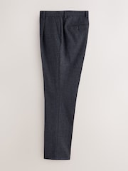Koksgrå - Smal passform  - Wool Blend Flannel Suit Trousers - Bilde 6 av 9