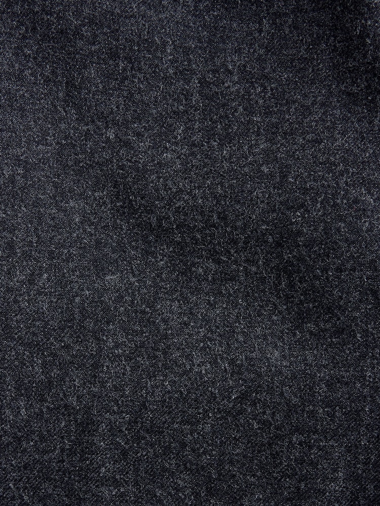 Koksgrå - Smal passform  - Wool Blend Flannel Suit Trousers - Bilde 9 av 9