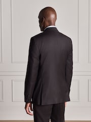 Brown Signature Slim Fit Zignone Italian Wool Cashmere Flannel Suit Jacket - Image 3 of 11