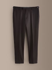Brown Signature Slim Fit Zignone Italian Wool Cashmere Flannel Suit Trousers - Image 5 of 9