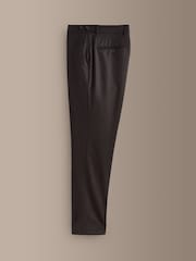 Brown Signature Slim Fit Zignone Italian Wool Cashmere Flannel Suit Trousers - Image 6 of 9