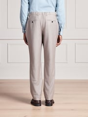 Neutral Signature Slim Fit Zignone Italian Wool Cashmere Flannel Suit Trousers - Image 2 of 4