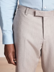 Neutral Signature Slim Fit Zignone Italian Wool Cashmere Flannel Suit Trousers - Image 4 of 4