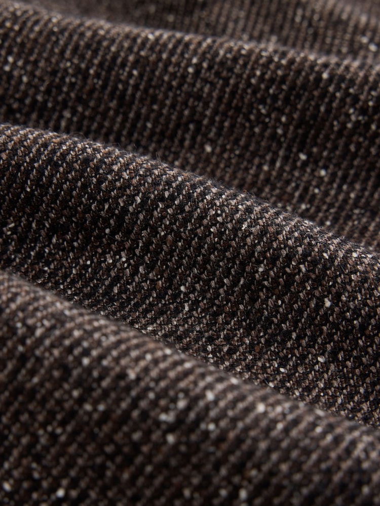 Brown Signature Tailored Fit Zignone Italian Wool Silk Textured Suit Trousers - Image 10 of 10
