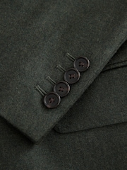 Green Signature Slim Fit Zignone Italian Wool Cashmere Flannel Suit Jacket - Image 10 of 10