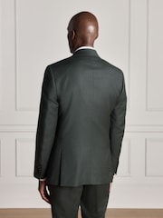 Green Signature Slim Fit Zignone Italian Wool Cashmere Flannel Suit Jacket - Image 3 of 10