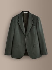 Green Signature Slim Fit Zignone Italian Wool Cashmere Flannel Suit Jacket - Image 5 of 10