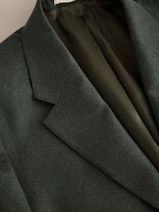 Green Signature Slim Fit Zignone Italian Wool Cashmere Flannel Suit Jacket - Image 7 of 10
