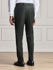 Green Signature Slim Fit Zignone Italian Wool Cashmere Flannel Suit Trousers - Image 3 of 10