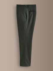 Green Signature Slim Fit Zignone Italian Wool Cashmere Flannel Suit Trousers - Image 7 of 10