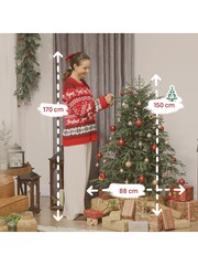 Homcom Green 5ft Full Spruce Christmas Tree - Image 4 of 6