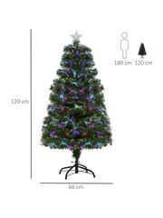 Homcom Green 4ft Artificial Christmas Tree Tall Design - Image 3 of 6
