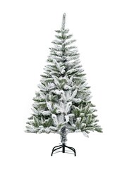 Homcom Green/White 6ft Flocked Pencil Artificial Christmas Tree - Image 2 of 6