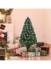 Homcom Green 4ft Artificial Christmas Tree With Automatic Open Design And Pinecones - Image 6 of 6