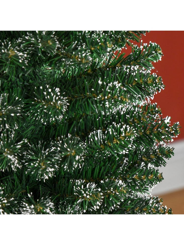 Homcom Black/Green 5.5ft Snow Dipped Artificial Christmas Tree With Black Stand - Image 6 of 6 Homcom Black/Green 5.5ft Snow Dipped Artificial Christmas Tree With Black Stand - Image 6 of 6