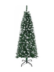 Homcom Red 5Ft Pencil Artificial Christmas Tree With LED Lights - Image 5 of 6