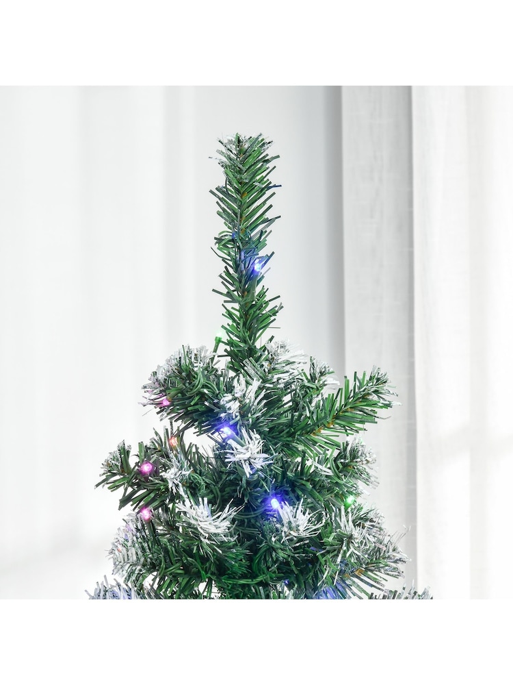 Homcom Red 6Ft Pencil Artificial Christmas Tree With Berries And Snow Tips - Image 6 of 6 Homcom Red 6Ft Pencil Artificial Christmas Tree With Berries And Snow Tips - Image 6 of 6